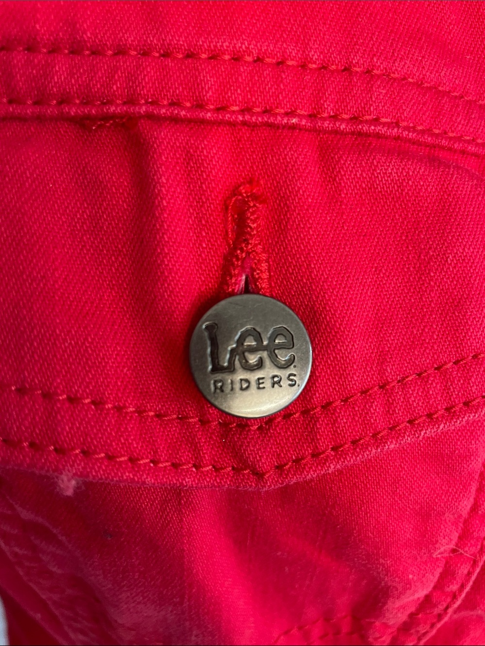 LEE Rider-Classic Red Button Front Jacket unknown size - Picture 4 of 8